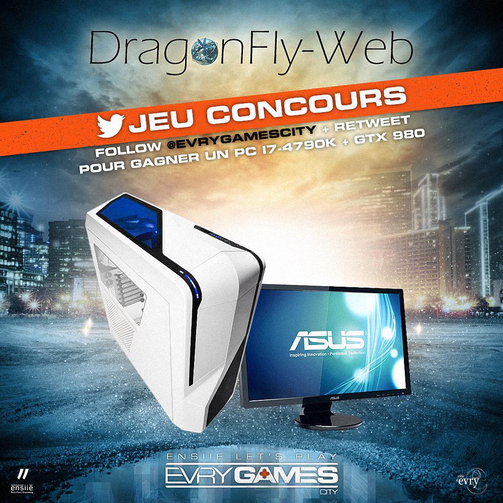 EvryGamesCity's tweet image. #concours RT et Follow @DragonFly_EIRL pour tenter de remporter ce PC gamer de folie #EvryGamesCity ! Fin le 02/05 !