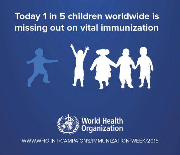 MedArmy13's tweet photo. World Immunization Week 2015 has started yesterday with its theme "Close the immunization gap". http://t.co/pyLGToTnQC