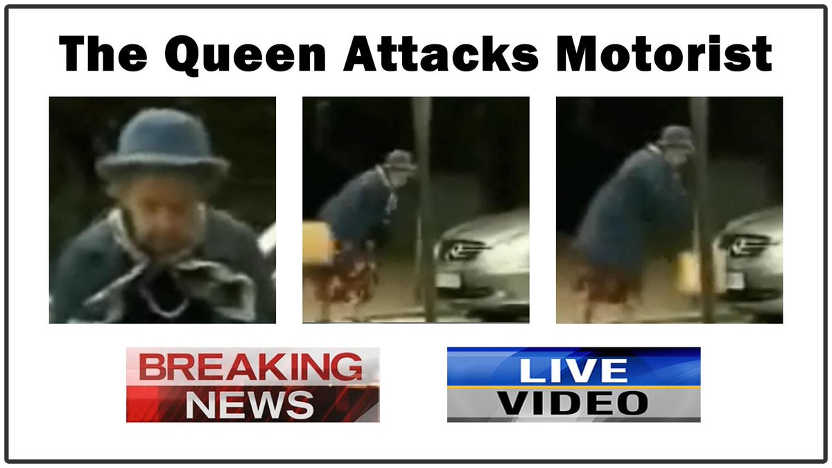 works_from_home's tweet image. The Queen fights back against motorist with road rage LIVE VIDEO youtu.be/rSFRiLCiFUU