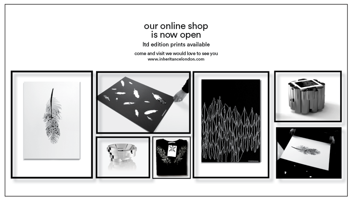 inheritanceLDN's tweet photo. Limited edition prints screen printed on plike with silver and gloss finish @GFSmithpapers http://t.co/Yu64dIJkQV http://t.co/2TwJRqCMrd