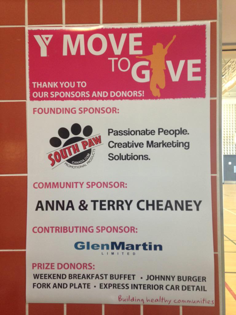 KPPulla's tweet photo. Thank you to #sobeys, #weightwatchers, #pastaplus, #juiceplus, south paw, Anna and Terry Cheaney! #movetogive #thanks http://t.co/XNi2uXTbIt