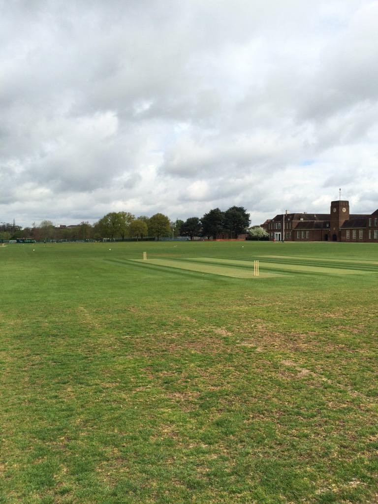 StPaulsU14C's tweet photo. Pitch is a touch wet, hoping to bowl first. http://t.co/D5lpklU8lS