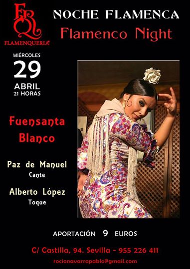 FuenBlanco's tweet photo. Este Miércoles Flamenquería #SevillaFlamenco. http://t.co/8o0hRM2weG