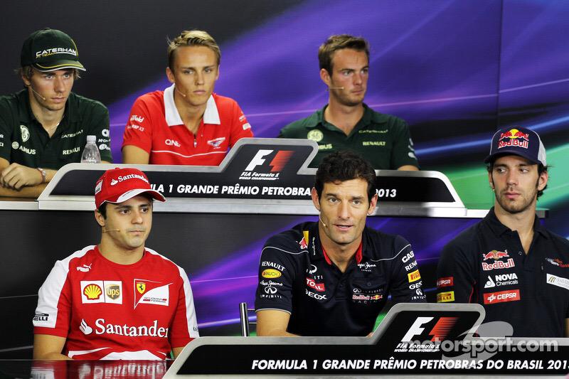 Happy Birthday to JEV, Felipe Massa and Giedo Van Der Garde hard to find a pic with them all in!! 