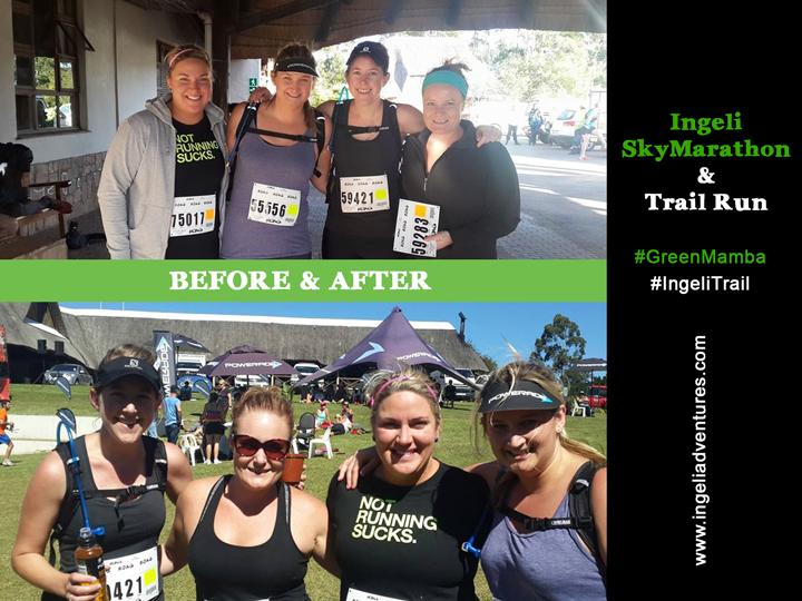 IngeliTrail's tweet photo. Before and After. Happy runners. #GreenMamba #IngeliTrail http://t.co/qJUydyhXGT