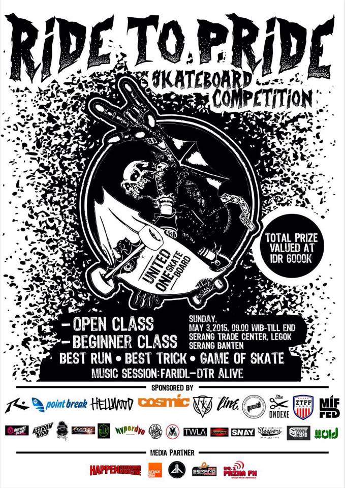 United One Skateboard Presents : 
Ride To Pride Skateboard Competition 2015.