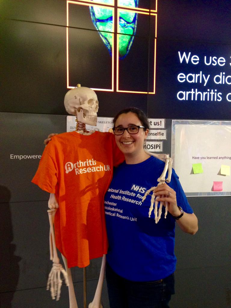 JoCobb3's tweet photo. Come talk to us about our research @UoMMskResearch today at @voiceofmosi #MOSIPi #skeletonselfie http://t.co/VyDQMBHO0K