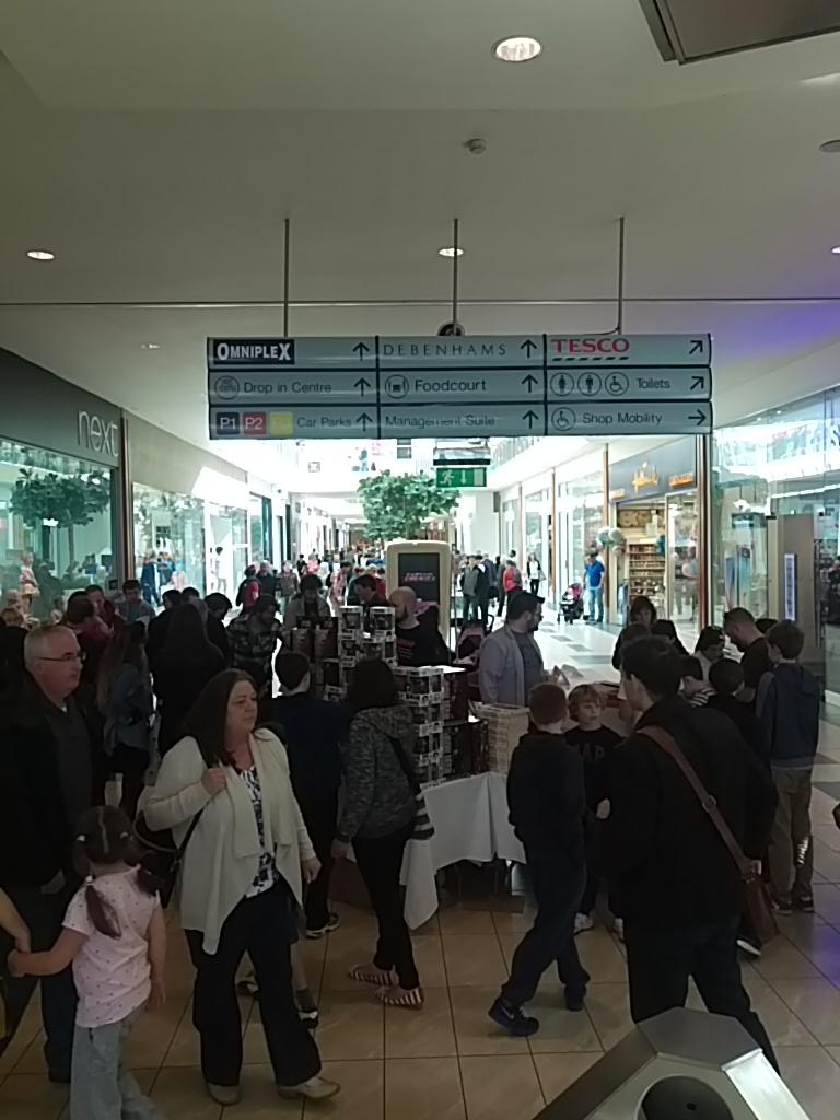 itscorklike's tweet photo. We're down in @mahonpointsc checking out the #CorkComicCon with @WillSliney http://t.co/4DBkSnMoOV http://t.co/B2YTBgcweV