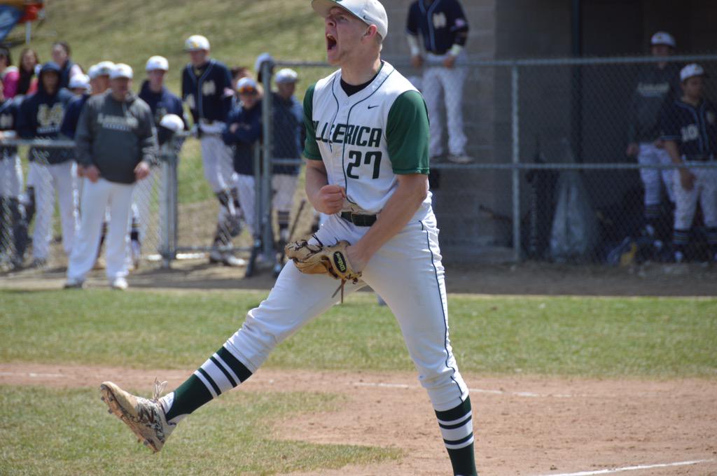 BHallWrites's tweet photo. Photo: Billerica's Kyle Murphy lets out a roar after shutting down Malden Catholic #RoadToSuper8 http://t.co/3LV8OwGmkn