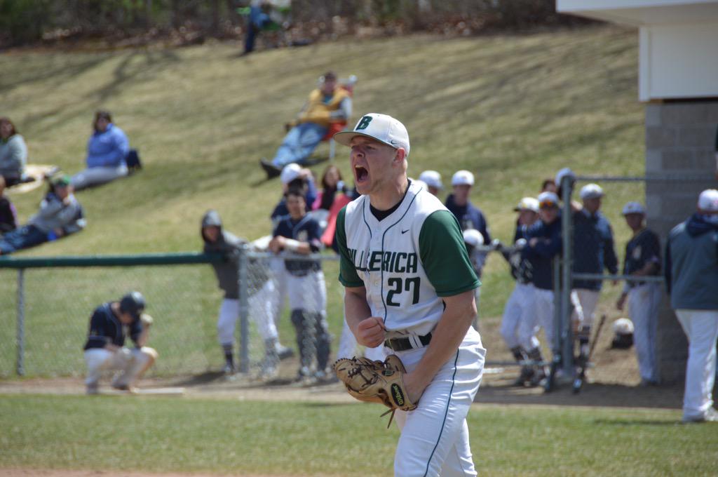 BHallWrites's tweet photo. Photo: Billerica's Kyle Murphy lets out a roar after shutting down Malden Catholic #RoadToSuper8 http://t.co/3LV8OwGmkn