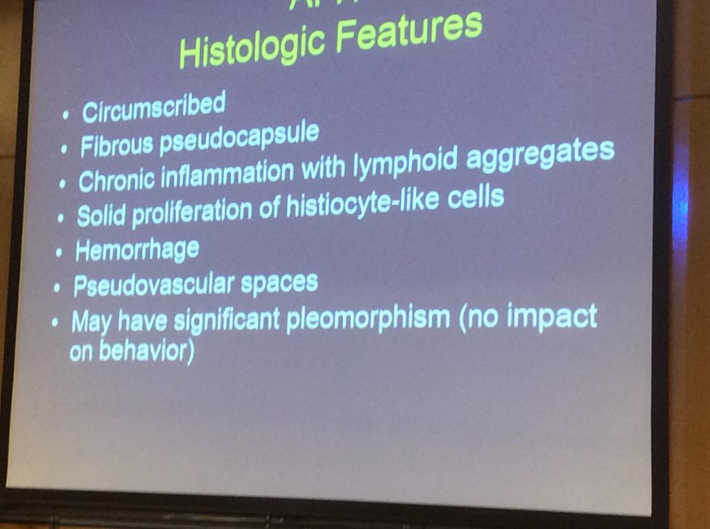 HassellLewis's tweet image. Angiomatoid fibrous histiocytoma Dr. Billings #OSAP15 always has the pseudocapsule and lymphoid aggs. @JMGardnerMD