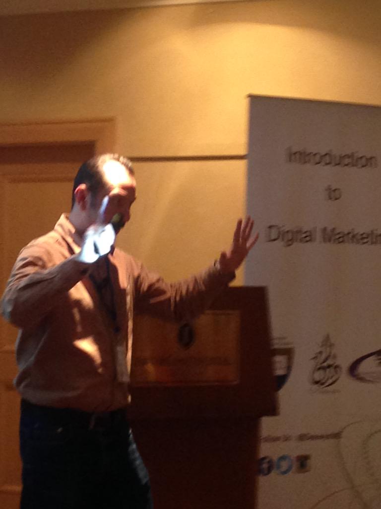 DeewanME's tweet photo. " Search engine marketing is where everybody is "  by @jshammas #DigMktgJO @ICJordanHotel http://t.co/hMp7LeelNS