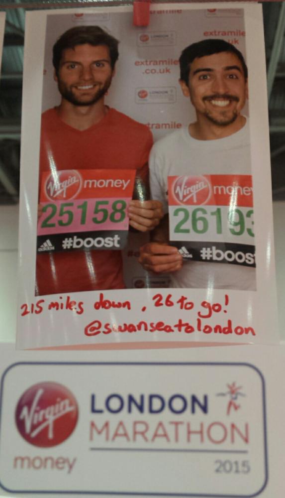 Made it to the <a href="/LondonMarathon/">TCS London Marathon</a> Expo with just an hour to spare. <a href="/CRY_UK/">CRY</a> <a href="/SwanseaTennis/">SwanseaTennisCentre</a> #BringItOn #ExtraMile