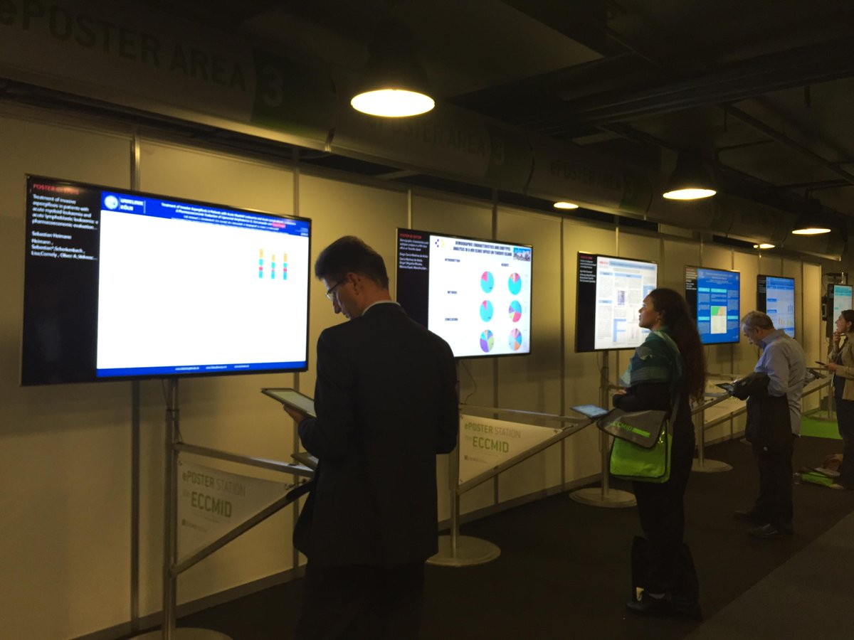 germ_doc's tweet photo. Innovative ePoster display at #ECCMID2015. Can’t get over what a great idea this is! http://t.co/ffr1bYDix5