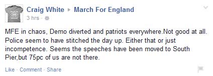 UKAktion's tweet photo. Even the fash are saying how shite their day in #blackpool has been, low turnout from them too #opposemfe #antifa http://t.co/AUqsAph8ii
