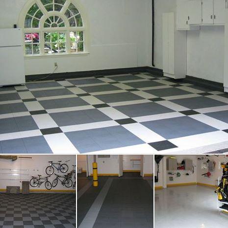 Which of these floor options do you like the best? #GarageDesign