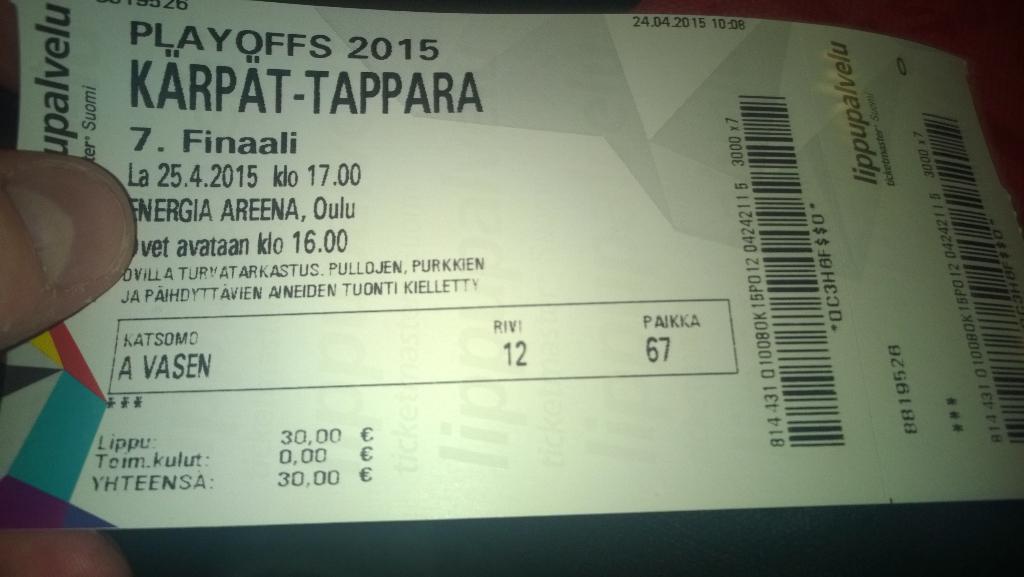 Boogie__15's tweet photo. #gameseven #Tappara #sinioranssikevät http://t.co/XppVnltgsS