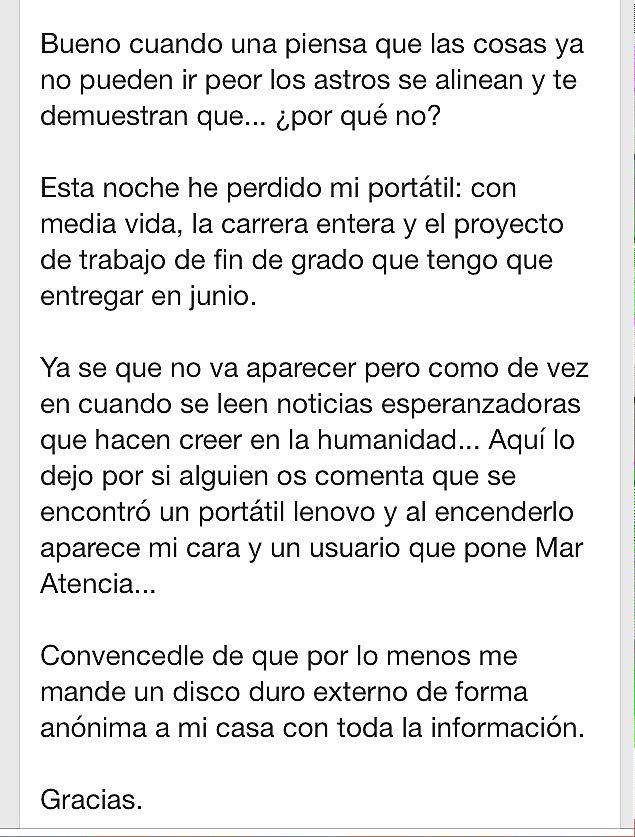 Mar_marate12's tweet photo. @JuventudTorrox POR FAVOR,URGENTE,AYUDAR!! Estoy dispuesta a dar recompensa económica! Gracias! http://t.co/rMWxB55IkT