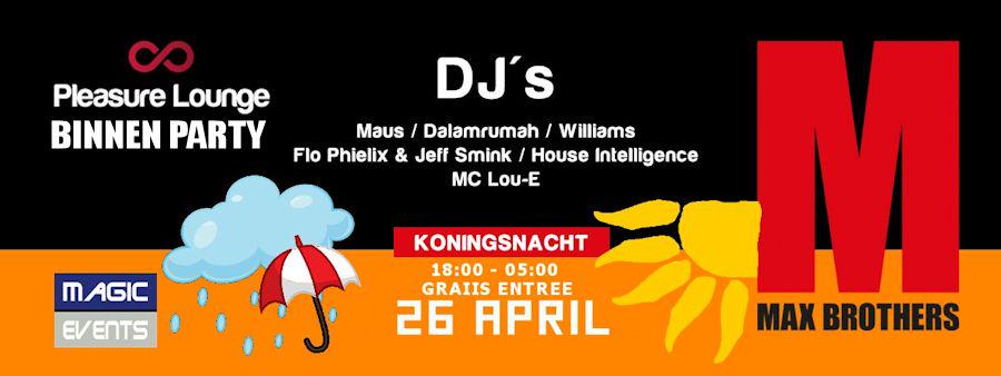 Pleasurelounge1's tweet photo. Koningsnacht Max Brothers Arnhem http://t.co/FTHRc8Tbwh