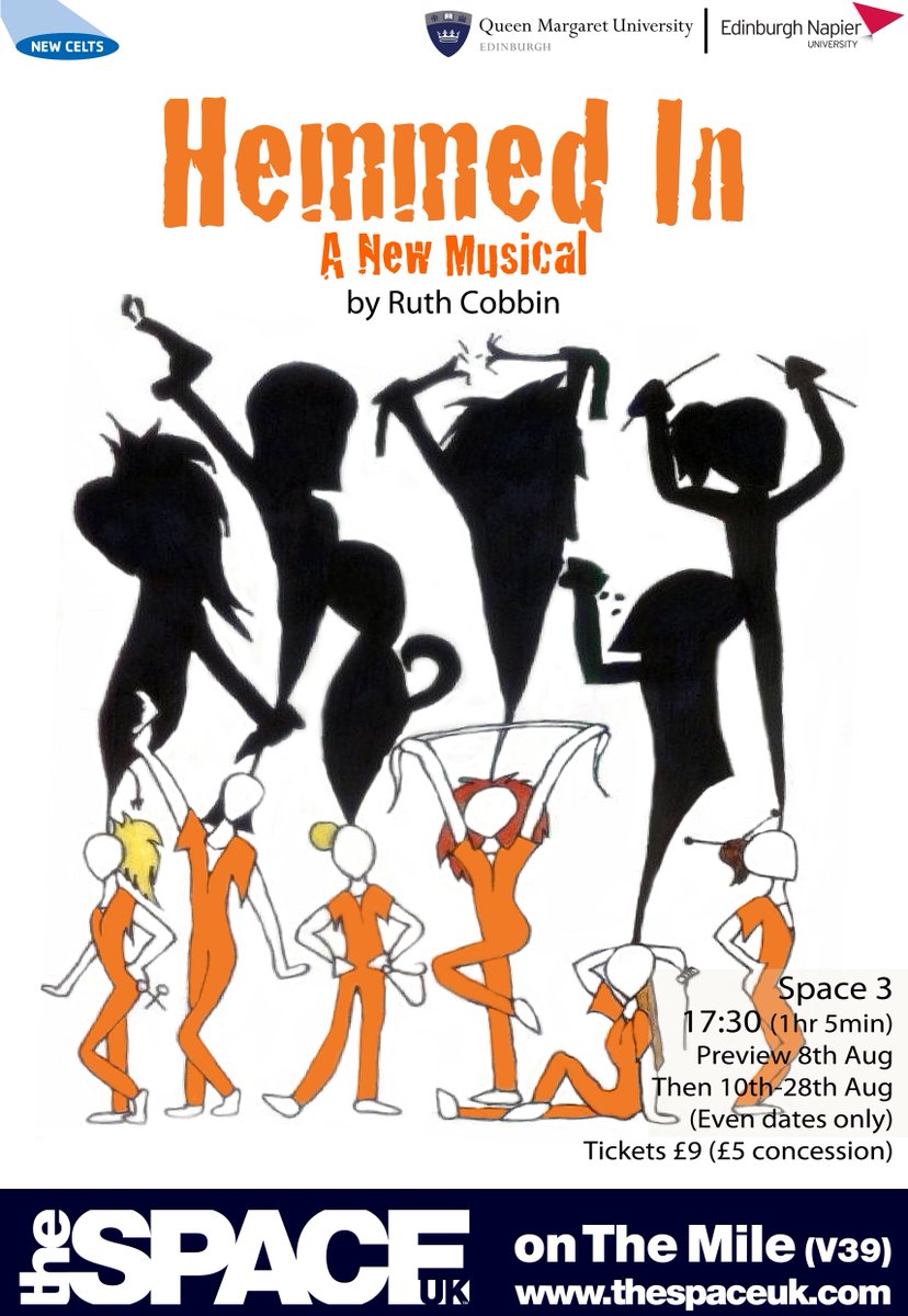 lost_lock's tweet image. So pleased to release our #hemmedin poster ahead of Wednesday's Fringe preview! Designed by @bash13_more