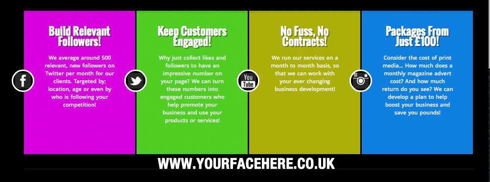 Use social media to target new or existing customers! yourfacehere.co.uk #social #startups