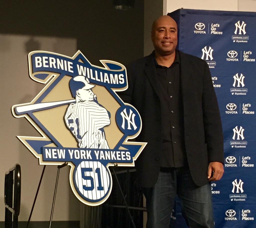 bw51official's tweet photo. Official Logo unveiled for Bernie Williams #51 Retirement on May 24, 2015 @Yankees http://t.co/FVozDACmAt