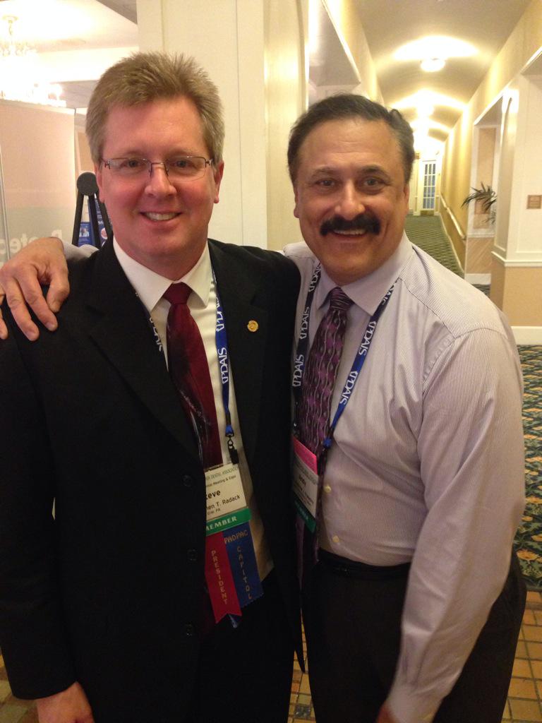 padentalassn's tweet photo. Two of Erie's finest. PDA president @DocSTR3 and ADA trustee @Kwas2013 enjoying a busy Saturday morning at #PDA147. http://t.co/2ZHEliI8J9
