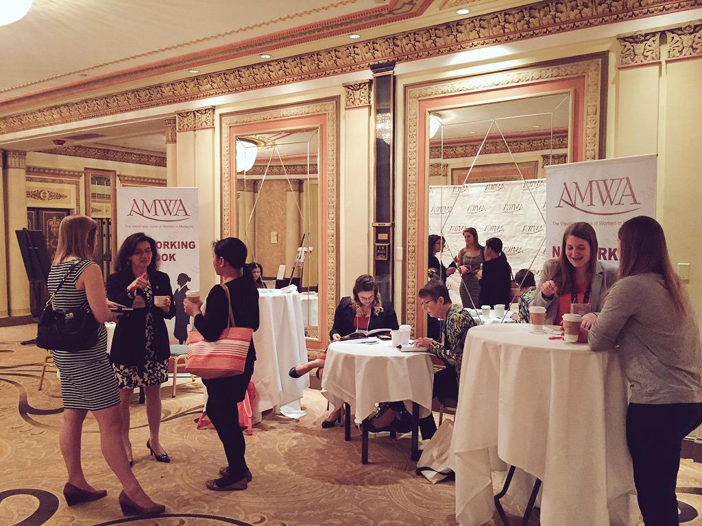 AMWADoctors's tweet image. #AMWA100 #NetworkingNook in action!
