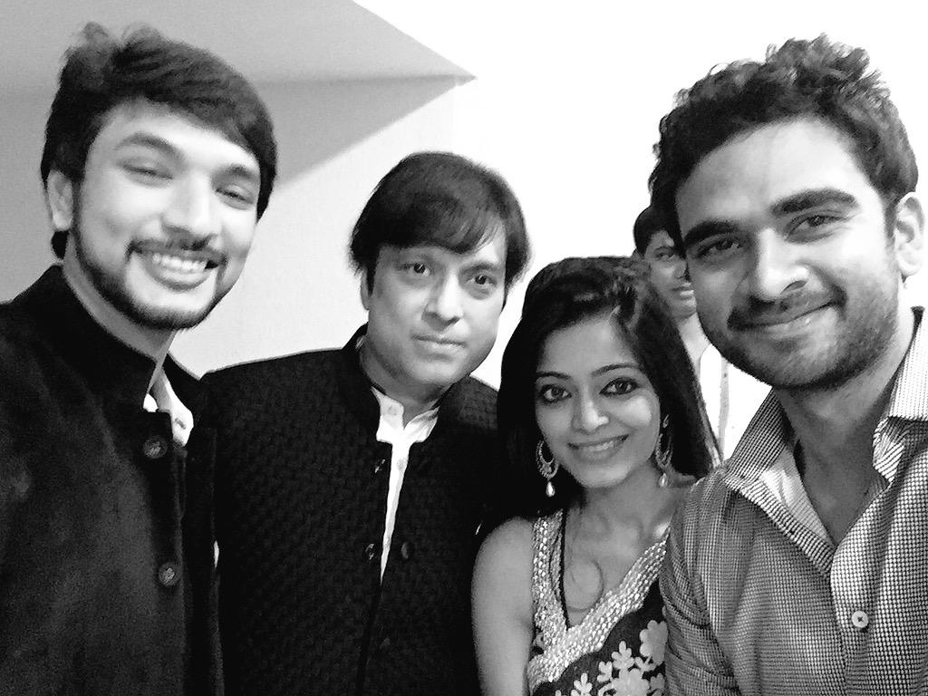 AshokSelvan's tweet photo. With my favorite Karthik sir, @jan_iyer and @Gautham_Karthik at #Vijayawards http://t.co/WaLqQ7NcNn