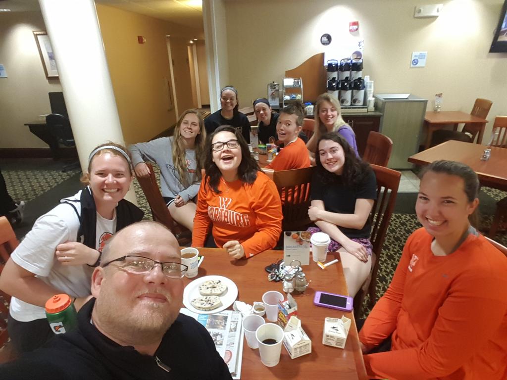 WartburgTennis's tweet photo. Breakfast with these special ladies as the prepare for there semi final match up vs Luther.Coming home with a trophy! http://t.co/UVHT6ODDKv