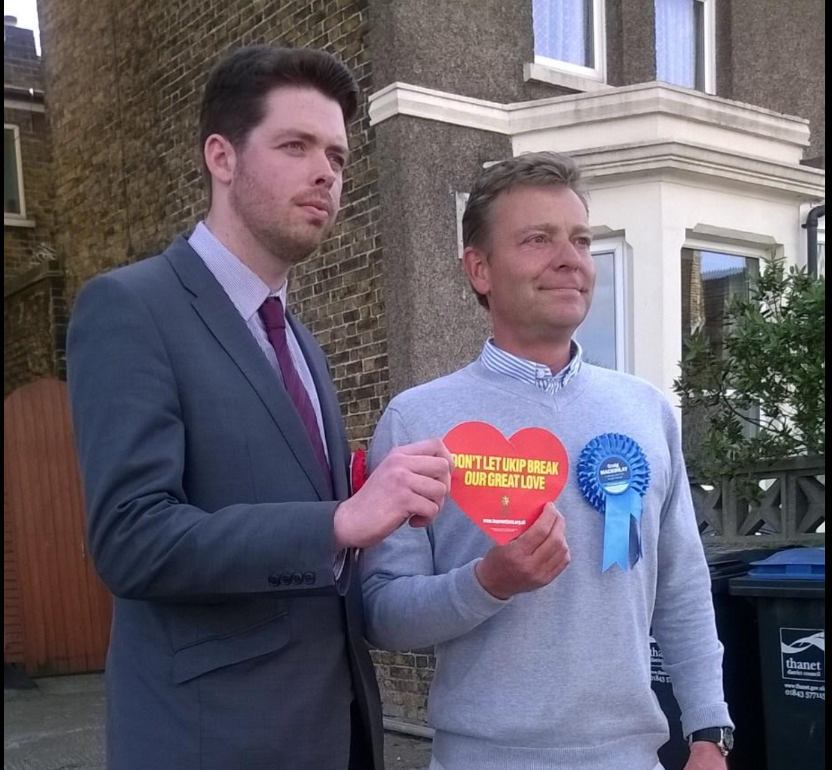 cmackinlay's tweet image. News @UKLabour team attacked by Nat Front shouting UKIP.  Both @willscobie and I condemned this totally. @hopenothate