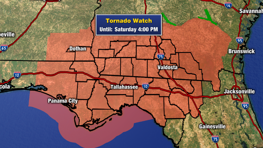 WTXLFirstToKnow's tweet photo. #Tornado watch issued region-wide til 4pm. Here's what you need to know. #flwx #gawx http://t.co/HXoY2OGWnW