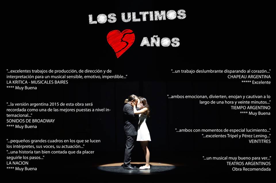 ÚLTIMA FUNCIÓN! - Sab 25 -19.45 hs
Comprá tu 2x1! bit.ly/ultimos5 
PROMO: 5AÑOS 2X1
CODIGO: LOSULTIMOS2X11404