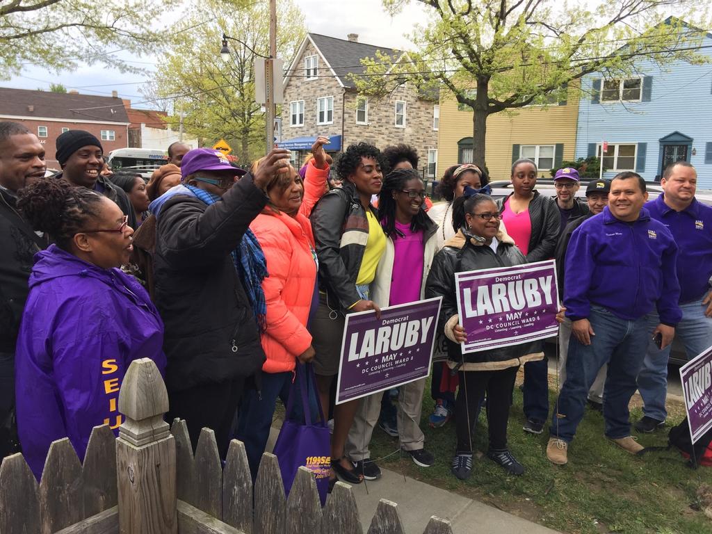 LaRubyMay's tweet photo. @1199SEIU_MDDC hitting the street for #TeamLaRuby #so8MAYrise #Gr8tful http://t.co/qqBkIl0YdF
