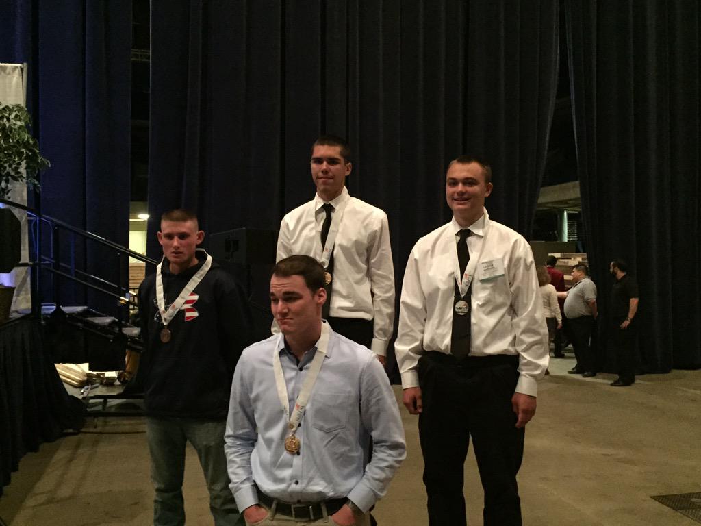 214PAC's tweet photo. Nothing like a 1-2 Carpentry Finish at SkillsUSA!!!!!!!!! http://t.co/3jo4qsHwUQ