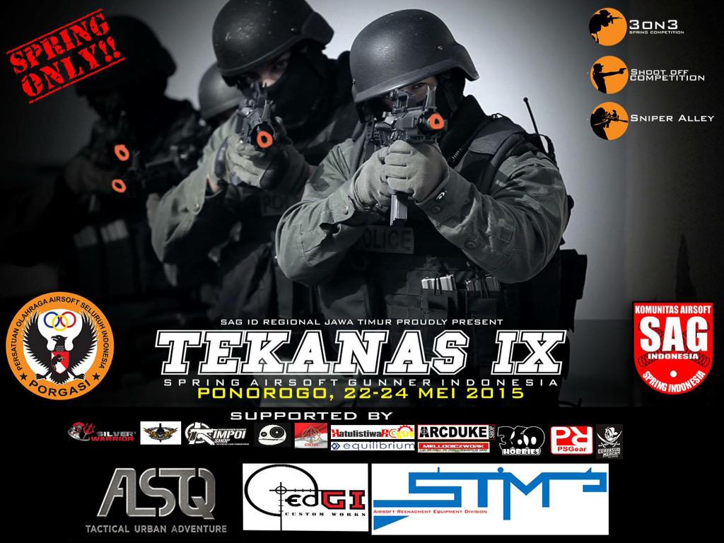 SAG_INDONESIA's tweet photo. Yg ditunggu telah tiba TEKANAS IX 22-24mei 2015 Ponorogo Jatim @SAG_ID @SAG_ID_jateng @JABARairsoftgun @allohayona http://t.co/vCDtMTW7H8