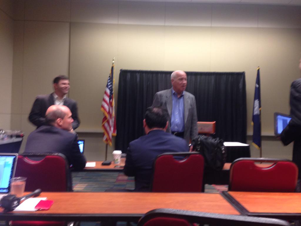 crickers's tweet photo. @MudcatSaunders preaching the Democratic Gospel 2 the SC D party convention N Columbia #RunJimRun #scdp @JimWebbUSA http://t.co/d9y50qeAXJ