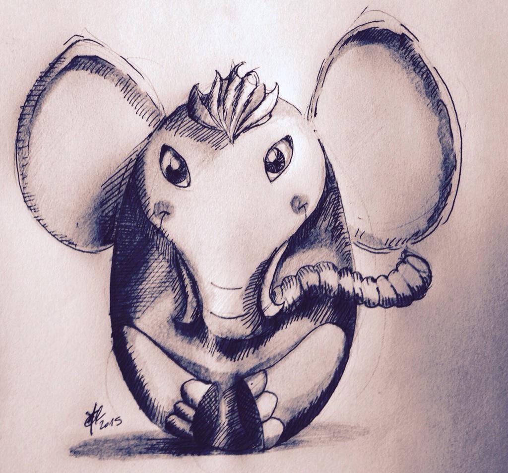 star_refly's tweet photo. @Daily__Doodle Here's my very late #ElephantAndEgg ☺️ An Egg-elephant😜😜 http://t.co/oiZJAucTHp