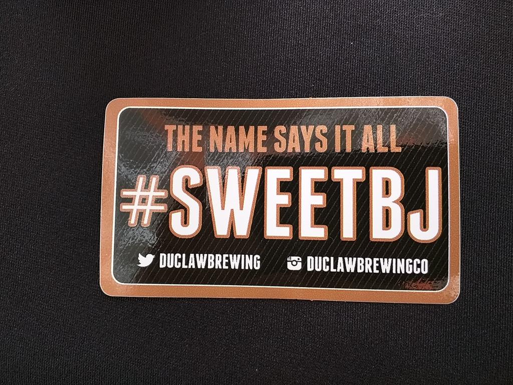 TheHysteriaTy's tweet photo. Come grab this sweet #sweetbj sticker at the Annapolis wing fest! @DuClawBrewing #DuClawFest #DuClawTakeover #cbcrbd http://t.co/JH6H78gXH9