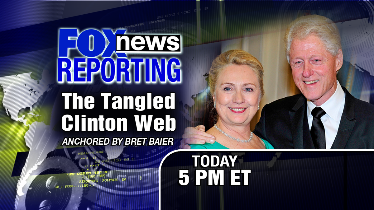 FoxNews's tweet photo. They cashed in, but did they also sell out? Don’t miss ‘The Tangled Clinton Web,’ TONIGHT at 5p ET. #ClintonCash http://t.co/TyqXFQjyDi