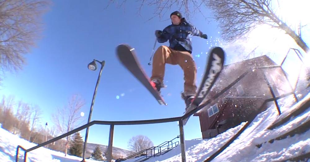 FREESKIER's tweet photo. [Video] Watch: Ian “Rural” Compton jibs up a storm in Vermont → http://t.co/YmGHARo450 #Skiing http://t.co/2LMKFkLyon