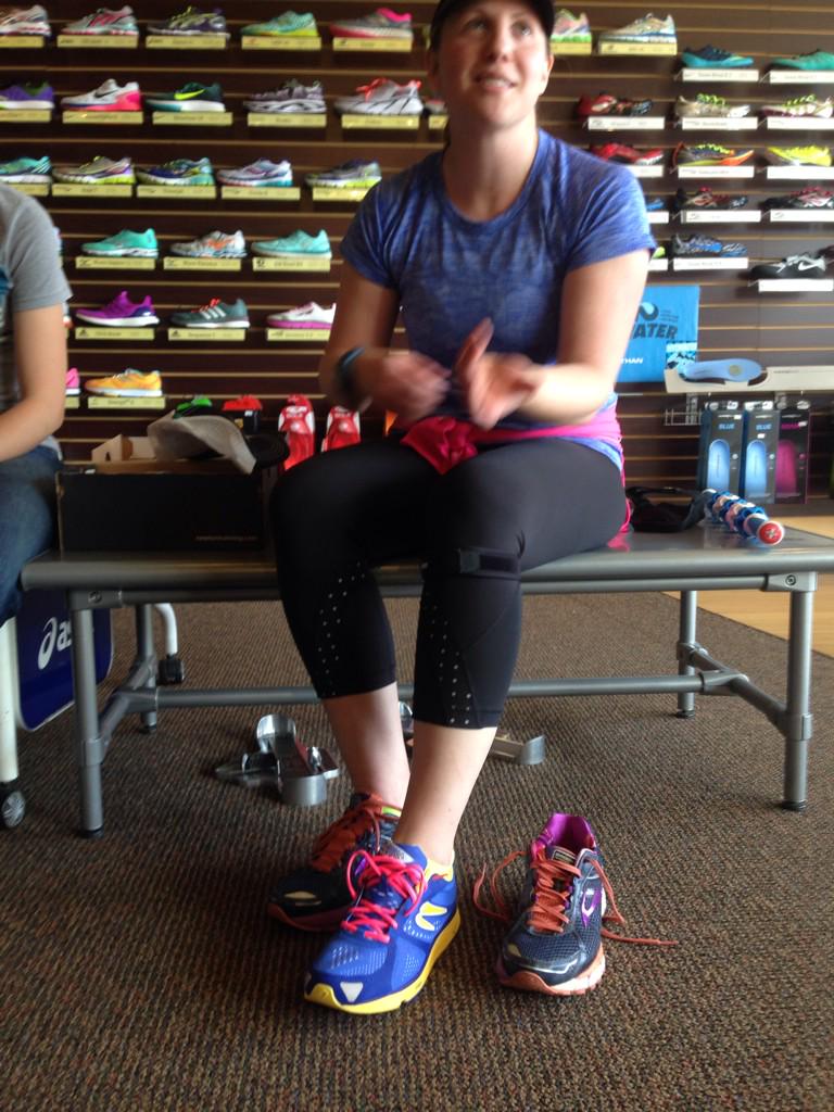 Taking her #Newtons from good to GREAT with #pink laces! #RunLikeAGirl