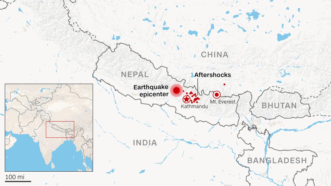 Эверест на карте россии где находится. Карта землетрясения в Непале 2015. Карта землетрясения в Непале. Непал Эверест на карте.