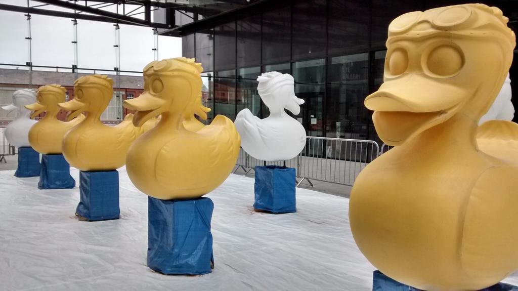 Liverpool had the lambbananas , penguins and pretty soon we will have the ducks. #LiverpoolDuckTrail