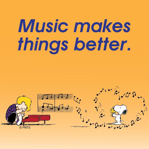 Music makes things better. 🎶