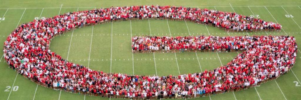 UGA__Football's tweet photo. Pound the http://t.co/pLWFY0um5W