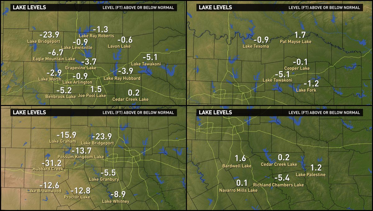 Runoff from recent rain continues to boost lake levels in North Texas ...