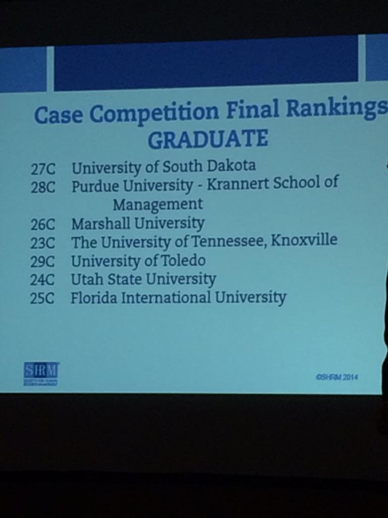 amyjo827's tweet photo. @PurdueKrannert Got 4th for our first SHRM case competition! Our @PurdueMBA team placed 2nd in Covington, KY http://t.co/HX1nzNWk7U
