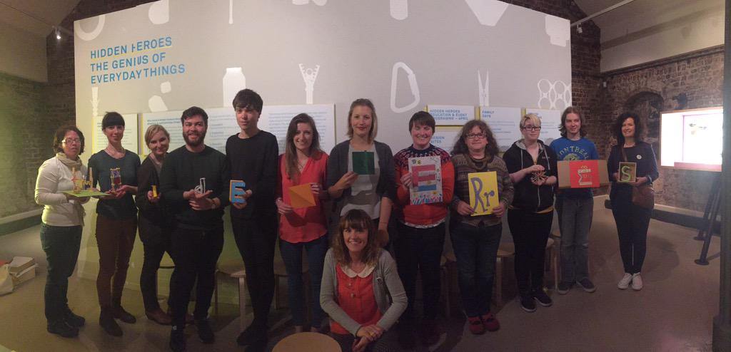 ye_hallion's tweet photo. @irishdesign2015 @cooperlight @GoRadiate Had the best craic working the #hiddenheroes workshop! #type http://t.co/3bi6gUJiKH