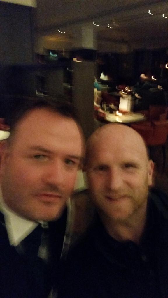 fergalgallanagh's tweet photo. Fergal and John Harston at CfM Ball #cfmball http://t.co/joLYkUwEOq